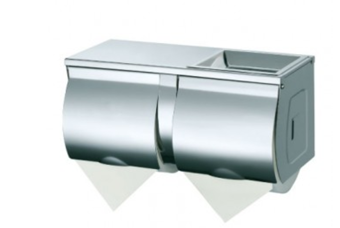 Stainless Steel Double Toilet Roll Holder, WR-JZH210W1