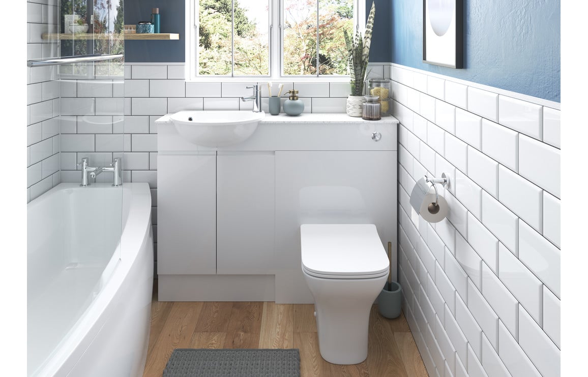 Venus 300mm Slim Base Unit - White Gloss