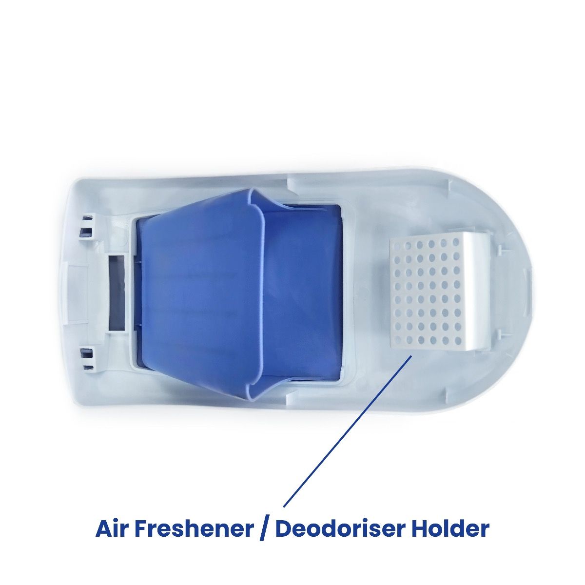 20L White & Blue Sanitary Bin Pedal Operated