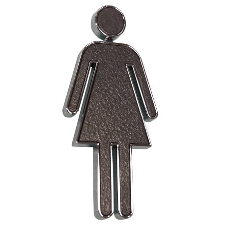 Black & Chrome 'Ladies' Sign