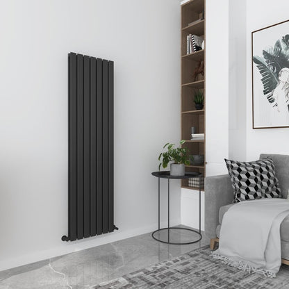 Milan Designer Vertical Radiator
Black
Angled