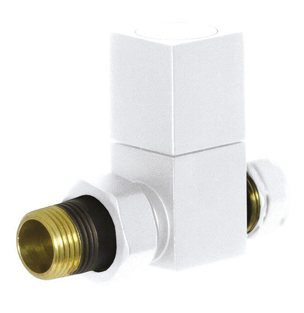 Platinum Square Straight Manual Radiator Valves
