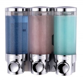 Eclipse Triple Shower Dispenser Transparent