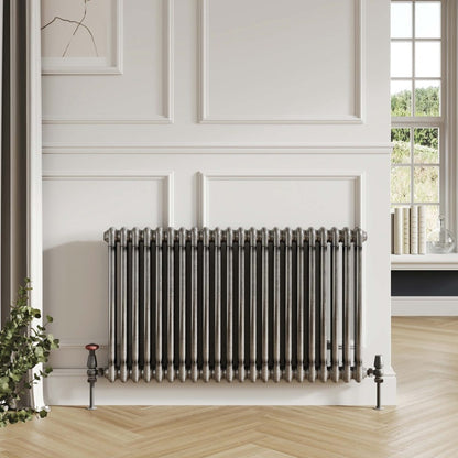2 Column Horizontal Designer Radiator Raw Metal 
