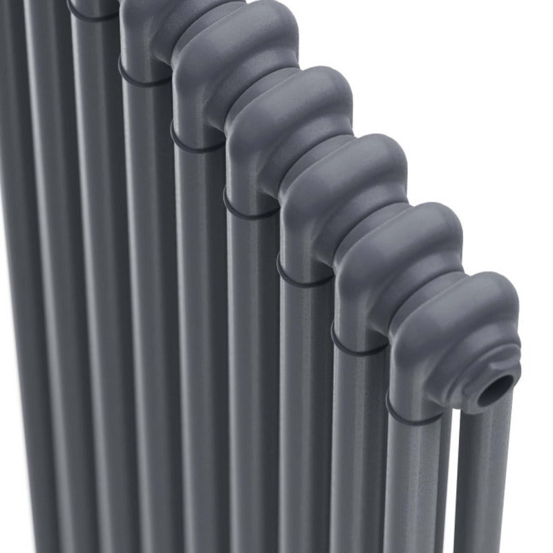 2 Column Vertical Designer Radiator 1800mm 
Anthracite Close up
