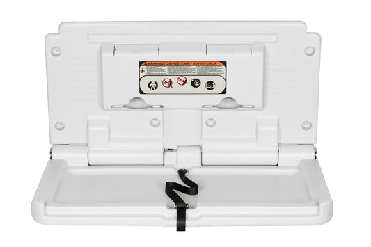 Safe Hands Horizontal Baby Changing Table Wall Mounted