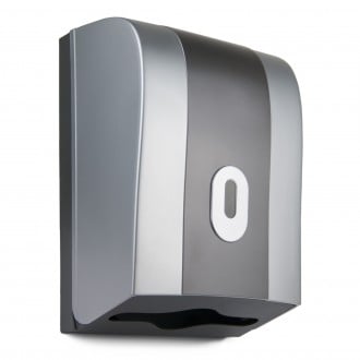 Eclipse Wave Paper Hand Towel Dispenser Silver