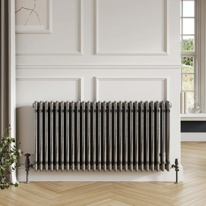 3 Column Horizontal Designer Radiator Raw Metal 
