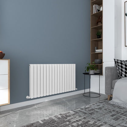 Milan Designer Horizontal Radiator
White
Angled