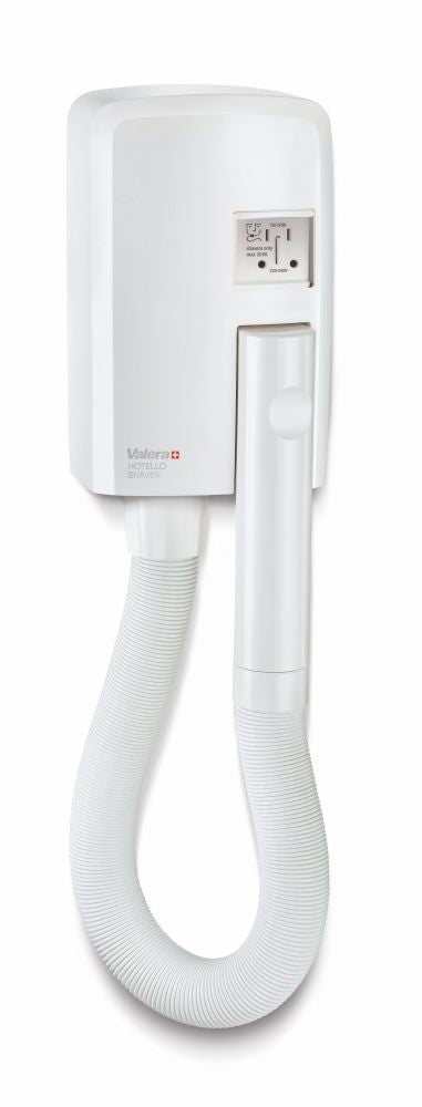 Valera Hotello Club 1400W White Hair Dryer With Shaver Socket