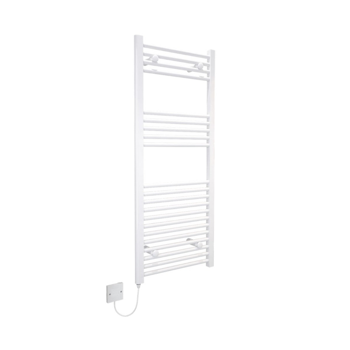 Kudox Straight Electric Towel Rail White