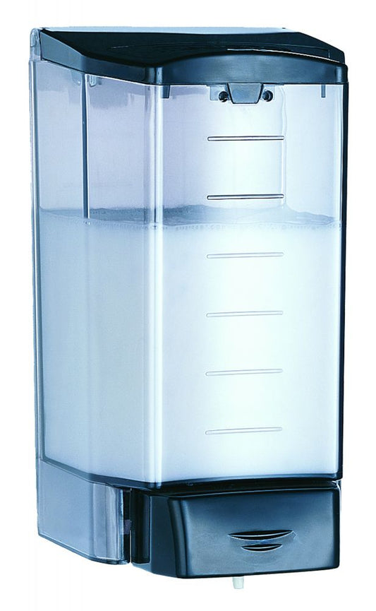 Mediclinics 1100ml Vertical Bulk Fill Soap Dispenser Black