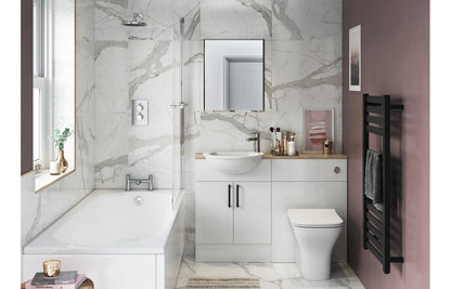 Atlas 600mm Slim WC Unit - Nebraska Oak