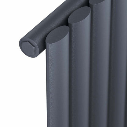 Apex Vertical Single Radiator 
Anthracite Close-up