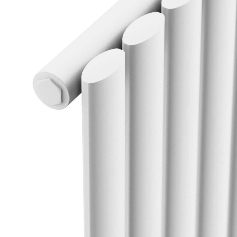 Apex Vertical Single Radiator 
White Close-up