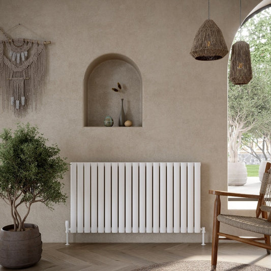 Apex Horizontal Single Radiator 
White