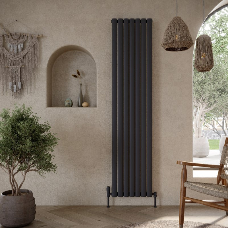 Apex Vertical Double Radiator 
Anthracite 