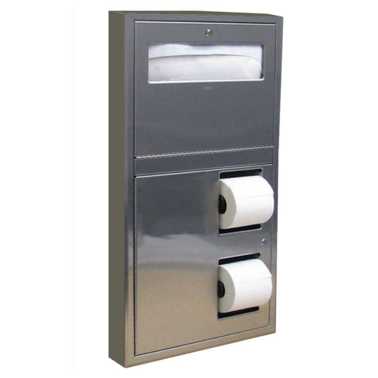 Bobrick Toilet Seat Cover Dispenser and Toilet Roll Holder