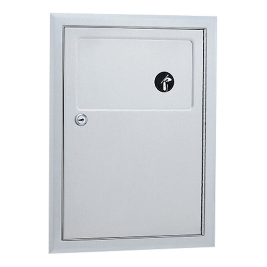 Bobrick Recessed Sanitary Bin 4.5L Lockable, B-353