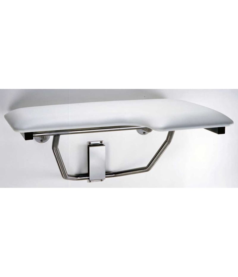 Bobrick Folding Shower Seat with Padded Cushion Left Hand