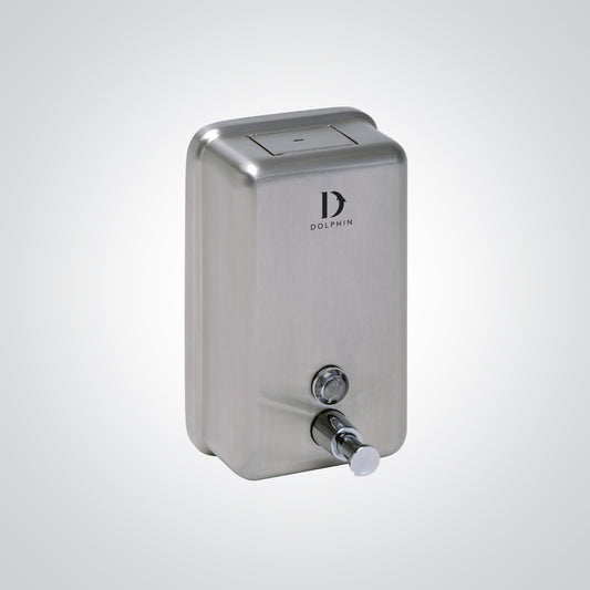 Dolphin 1200ml Satin Stainless Steel Vertical Soap Dispenser