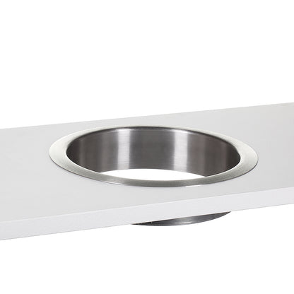 Platinum Counter Mounted Waste Chute Circular 