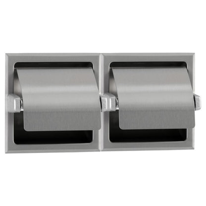 EMPTY Bobrick Dual Roll Toilet Roll Dispenser Satin, B-6997