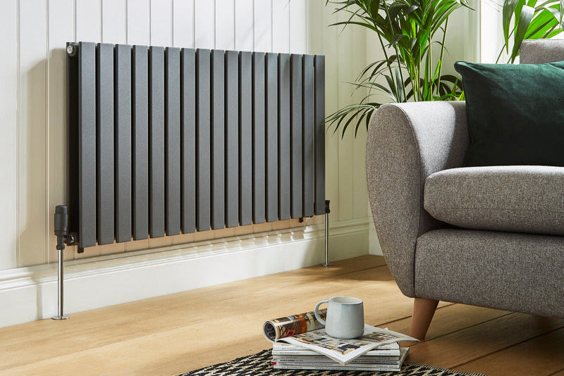 Kartell Boston Horizontal Single Panel Radiator Anthracite 
