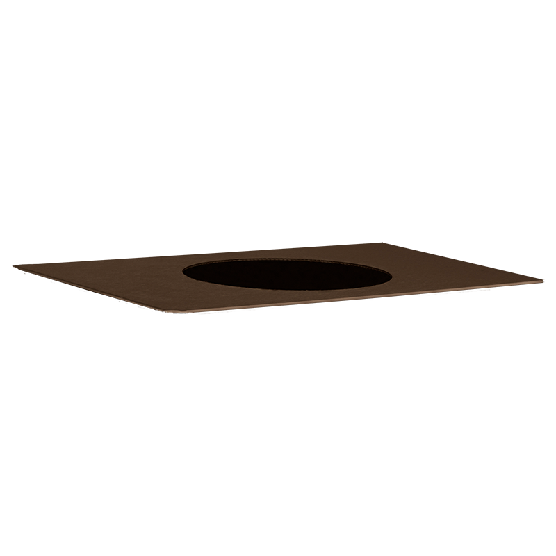 One Bronze Lid for 37 Litre Waste Bin, BR-241