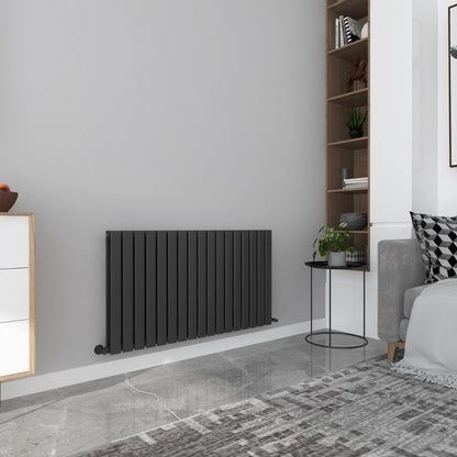 Milan Designer Horizontal Radiator
Black
Angled