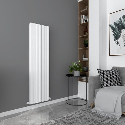 Milan Designer Vertical Radiator
White
Angled