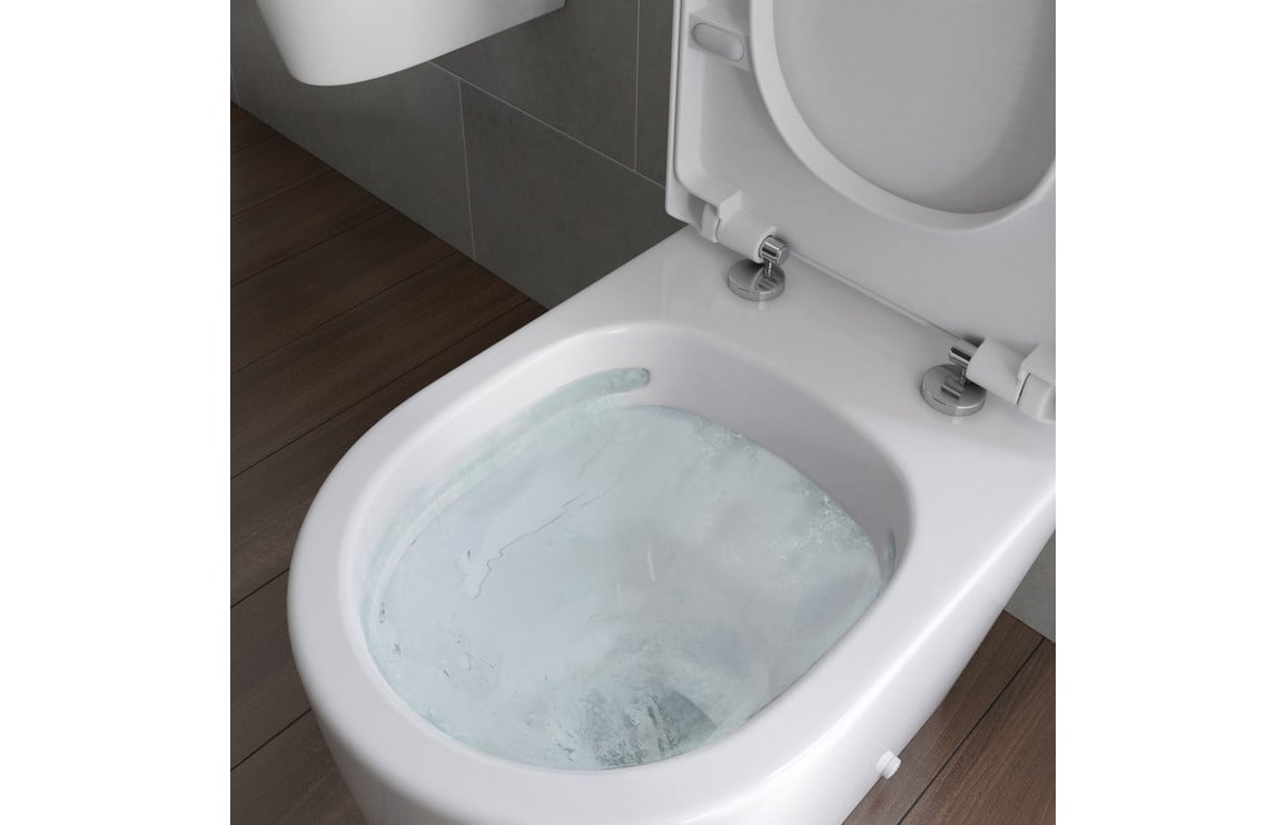 Cresida Rimless Back To Wall Comfort Height WC & Soft Close Seat