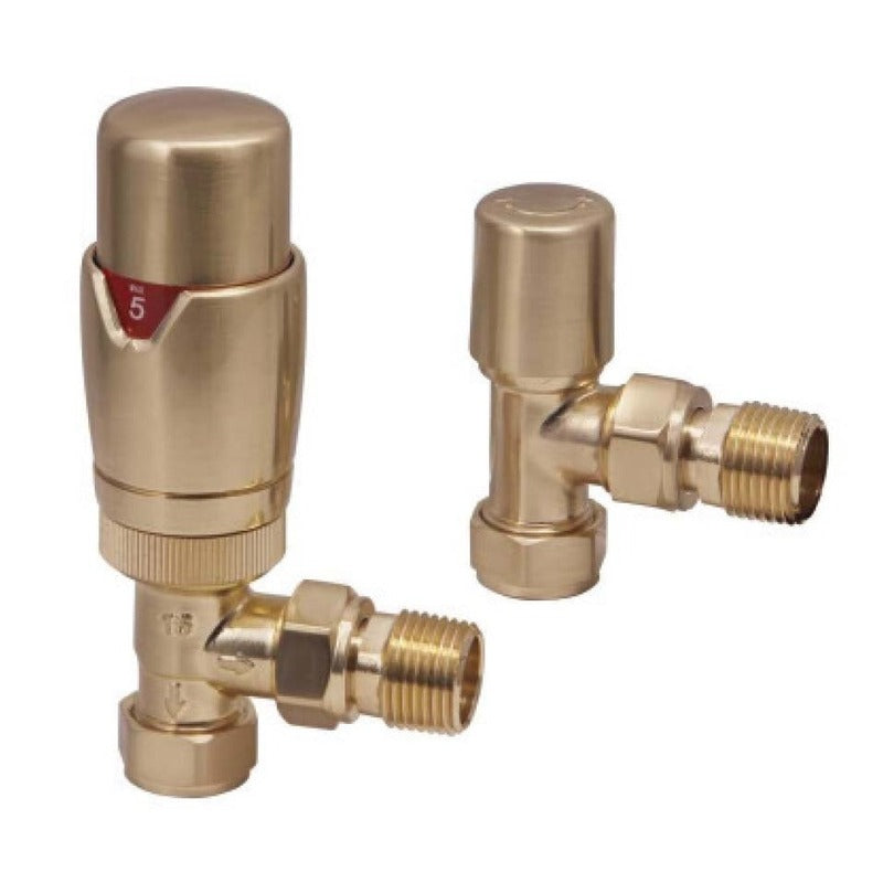Scudo Designer Angled Valves (Pair)
Brushed Brass