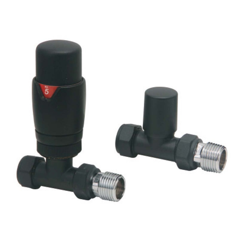 Scudo Designer Straight Valves (Pair)
Black 