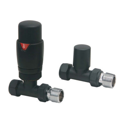 Scudo Designer Straight Valves (Pair)
Black 