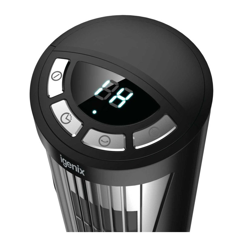 Igenix 12 Inch Mini Tower Fan with 8 Hour Timer
Black
Controls 
