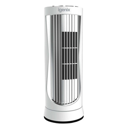 Igenix 12 Inch Mini Tower Fan with 8 Hour Timer
White