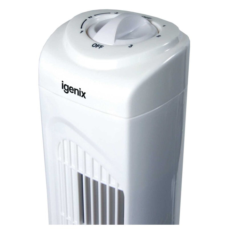 Igenix 29" Tower Fan - controls
White