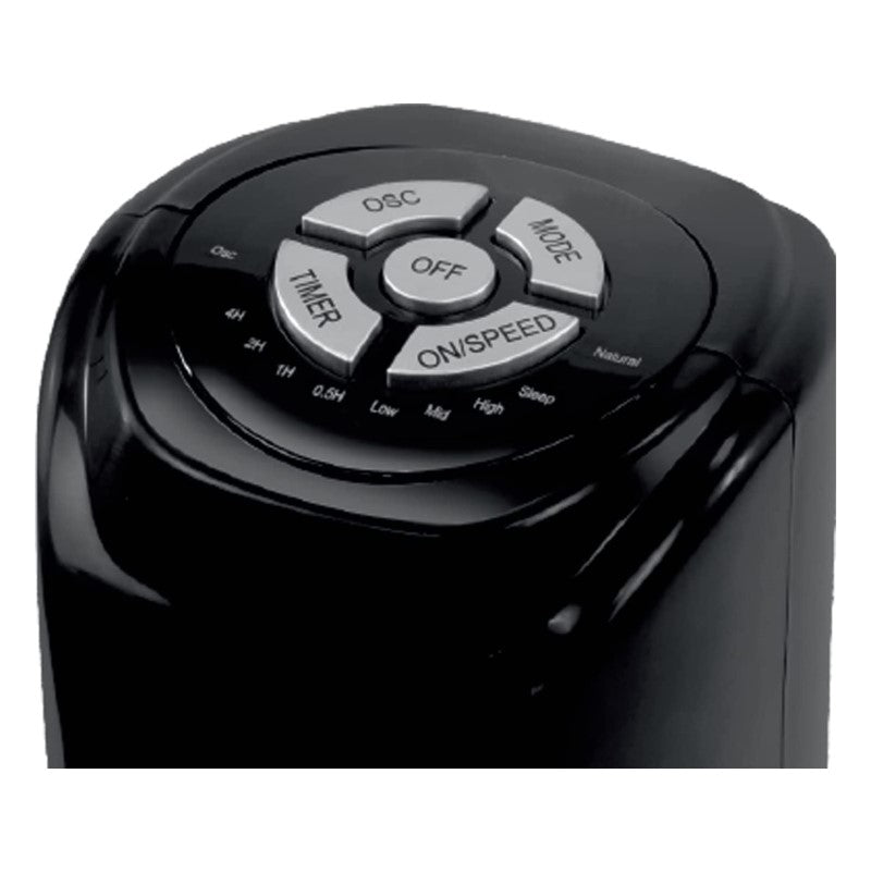 Igenix 30" Tower Fan with 7 Hour Timer and Remote Black - Controls
