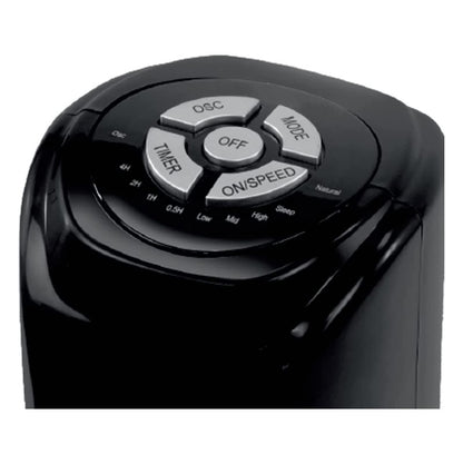 Igenix 30" Tower Fan with 7 Hour Timer and Remote Black - Controls
