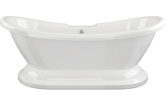 Sava Freestanding 1760x700x720mm 2TH Bath w/Base - White