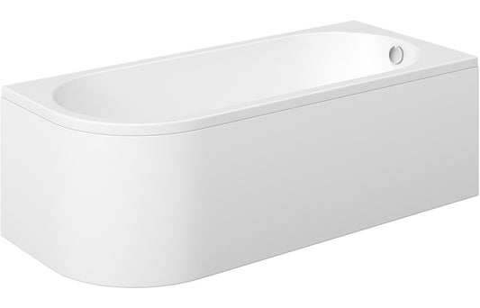 Helene J Shape 1700x725x600mm 0TH Bath w/Legs (RH)