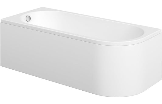 Helene J Shape 1500x725x600mm 0TH Bath w/Legs (LH)