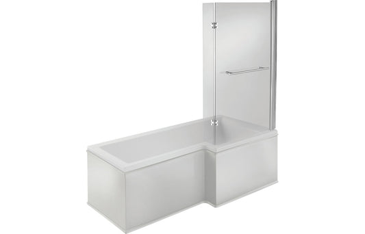 Emerson L Shape 1700x850x560mm 0TH Bath w/Legs (RH)