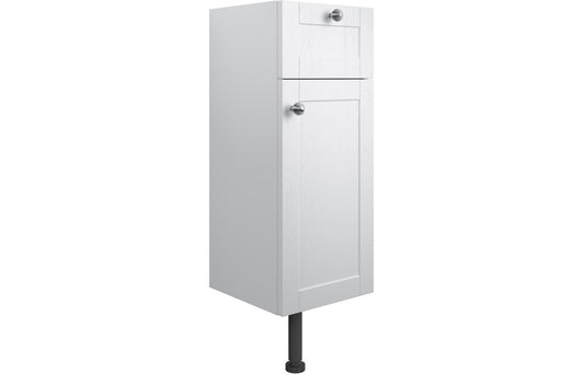 Badar 300mm 1 Drawer  1 Door Base Unit - Satin White Ash