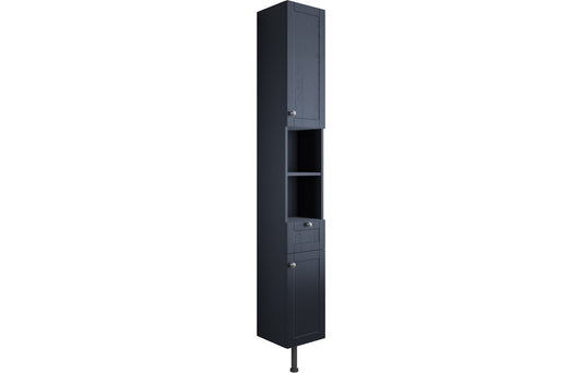 Badar 300mm 2 Door Tall Unit - Indigo Ash