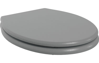 Lavana Soft Close Wood Effect Toilet Seat - Grey Ash