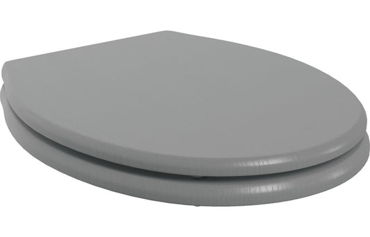 Lavana Soft Close Wood Effect Toilet Seat - Grey Ash