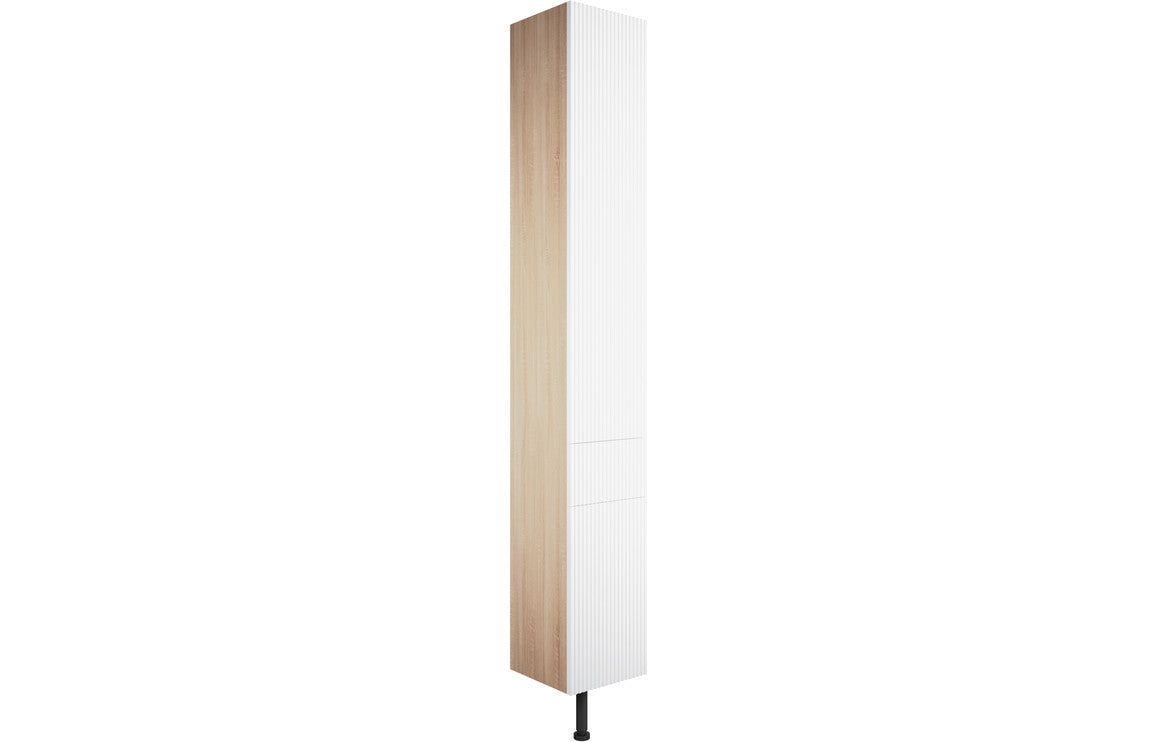 Tarak 300mm 2 Door  1 Drawer Tall Unit - Matt White