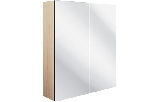 Tarak 600mm 2 Door Mirrored Wall Unit - Matt Graphite Grey